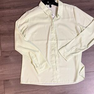 Express Light Green Women's Blouse